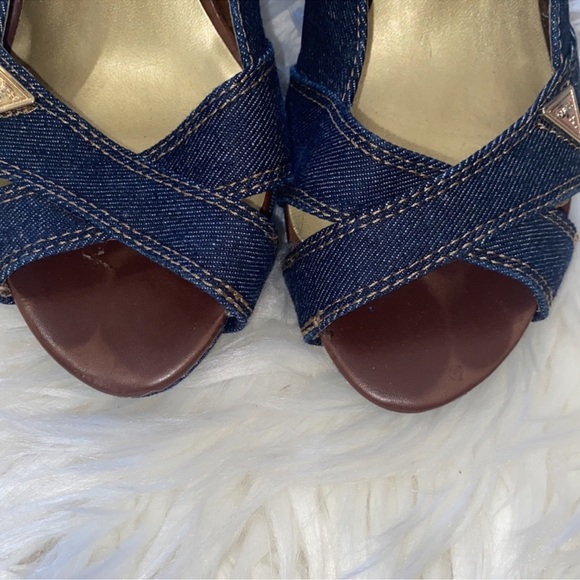Guess denim own tore wedges - Picture 6 of 10